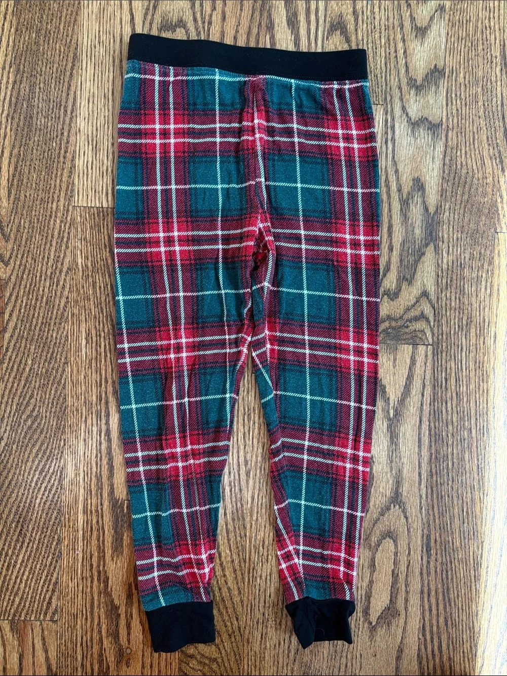 Little Sleepies mismatched pajama set, size 3T. Twinkling trees and plaid.